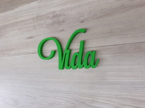 Palavra Decorativa de Parede - Vida - linha LS