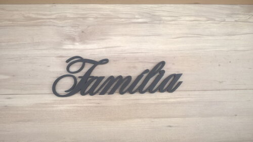 Palavra Decorativa de Parede Família - linha AS2