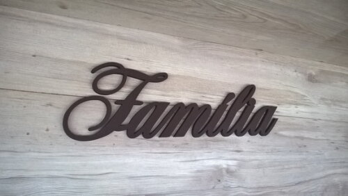 Palavra Decorativa de Parede Família - linha AS2