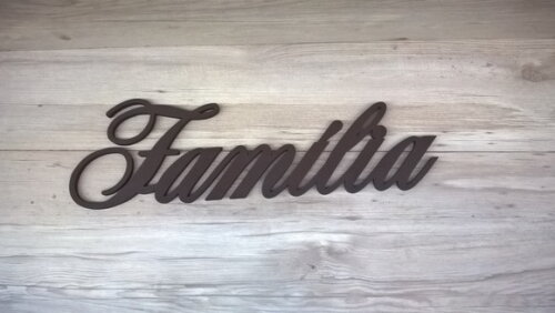 Palavra Decorativa de Parede Família - linha AS2