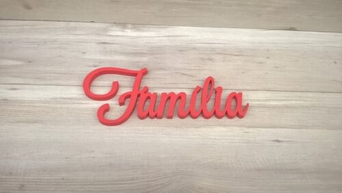 Palavra Decorativa de Parede Família - linha LS