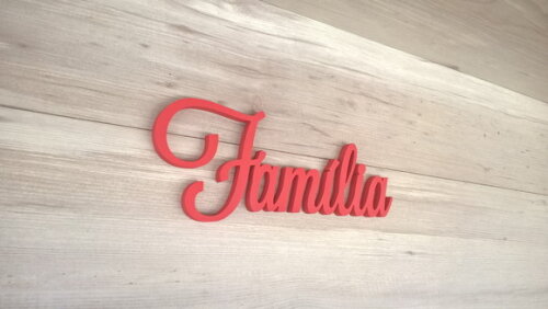 Palavra Decorativa de Parede Família - linha LS
