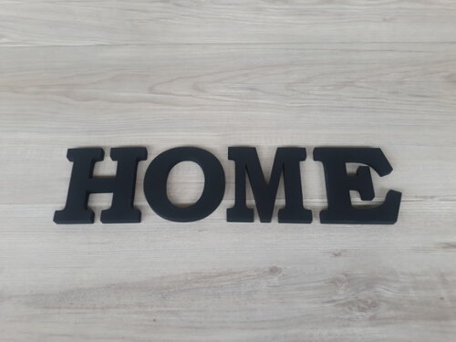 Palavra Decorativa de Parede HOME - linha BK - Tamanho P