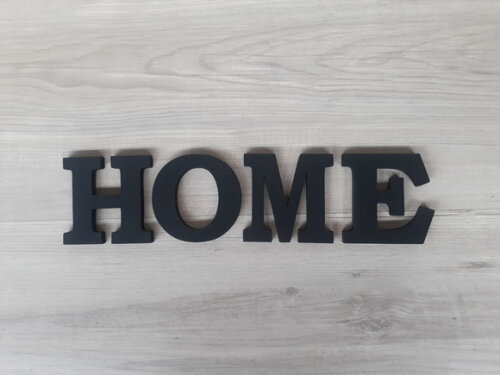 Palavra Decorativa de Parede HOME - linha BK - Tamanho P