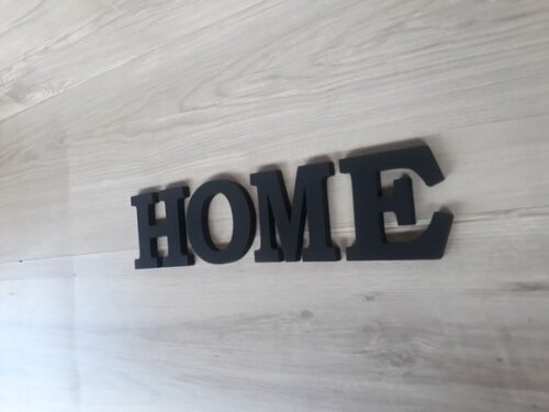 Palavra Decorativa de Parede HOME - linha BK - Tamanho P