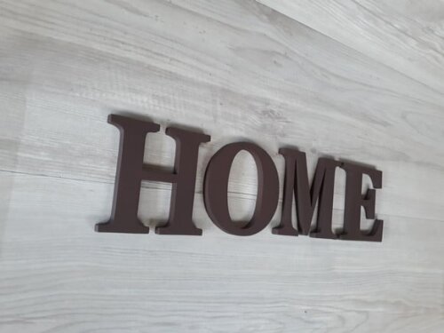 Palavra Decorativa de Parede HOME - Linha BS