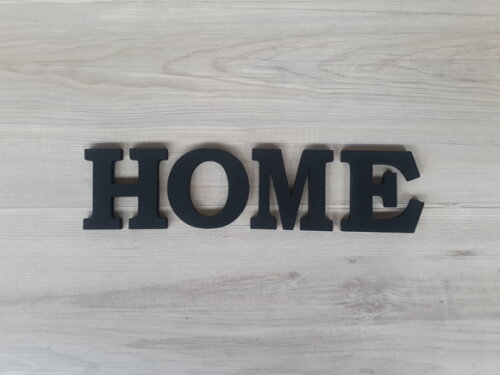 Palavra Decorativa de Parede HOME - linha BK - Tamanho P