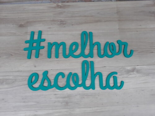 Palavra Decorativa de Parede PERSONALIZADA- # melhor escolha