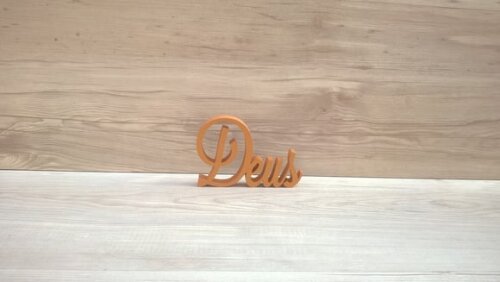 Palavra Decorativa Deus - Mod Ls