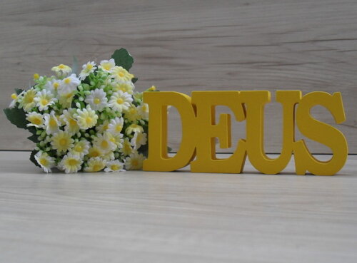 Palavra decorativa DEUS - linha BK