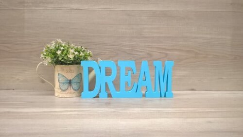 Palavra decorativa DREAM - linha BK M