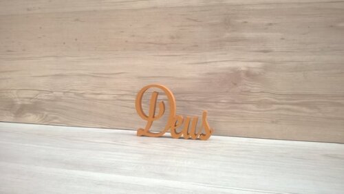 Palavra Decorativa Deus - Mod Ls