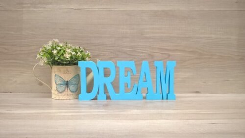 Palavra decorativa DREAM - linha BK M