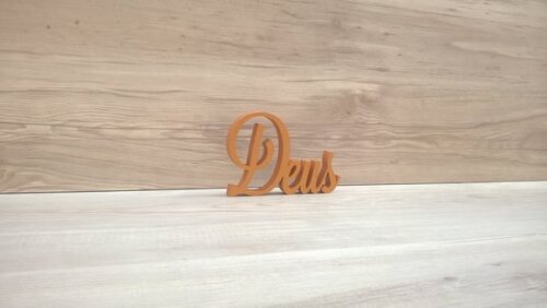 Palavra Decorativa Deus - Mod Ls