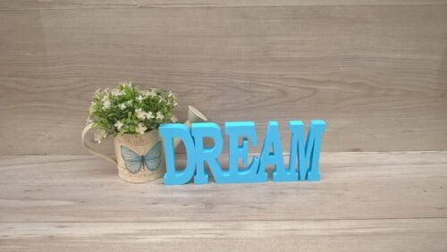 Palavra decorativa DREAM - linha BK M