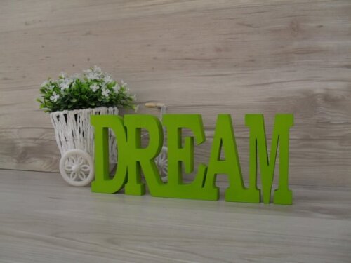 Palavra decorativa DREAM - linha BK M