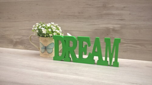 Palavra decorativa DREAM - linha BK M