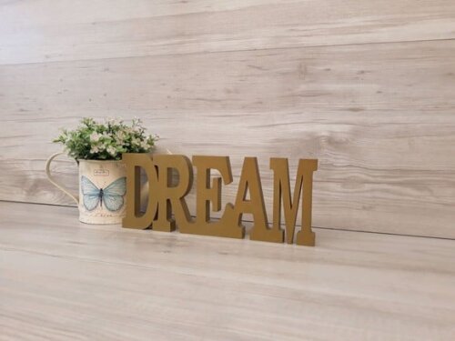 Palavra Decorativa Dream - Linha Bk m