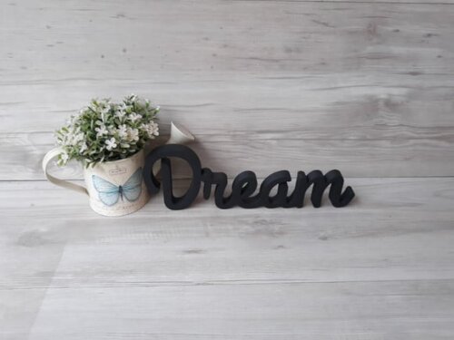 Palavra decorativa Dream- linha GH