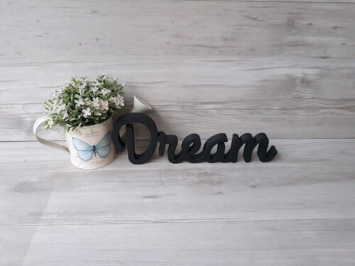 Palavra decorativa Dream- linha GH