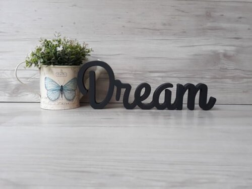 Palavra decorativa Dream- linha GH