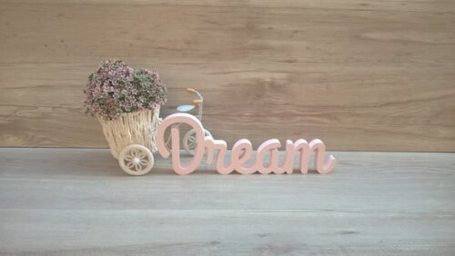 Palavra decorativa Dream- linha GH