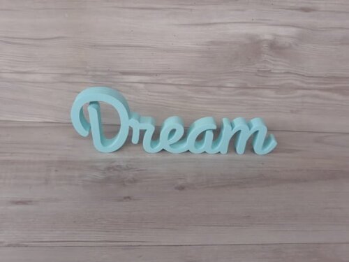 Palavra decorativa Dream- linha GH - Tamanho P