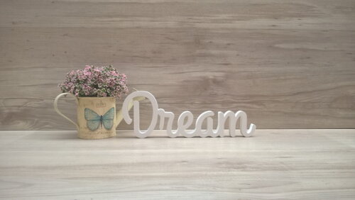 Palavra decorativa Dream- linha GH