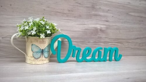 Palavra decorativa Dream- linha GH