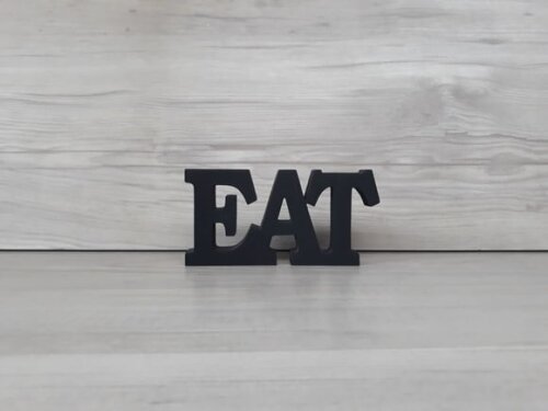 Palavra decorativa EAT - linha BK