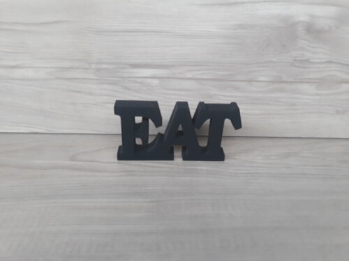 Palavra decorativa EAT - linha BK
