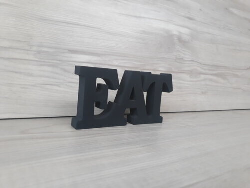 Palavra decorativa EAT - linha BK
