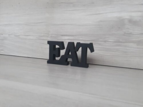 Palavra decorativa EAT - linha BK