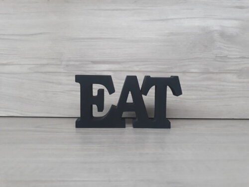 Palavra decorativa EAT - linha BK