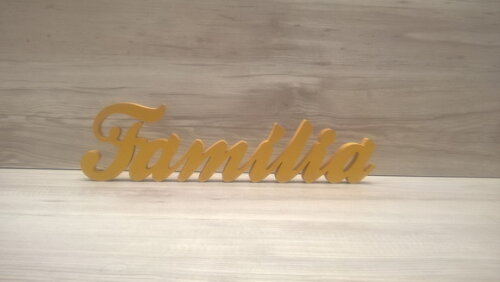 Palavra decorativa em mdf Família- Linha Clássico