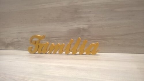 Palavra decorativa em mdf Família- Linha Clássico