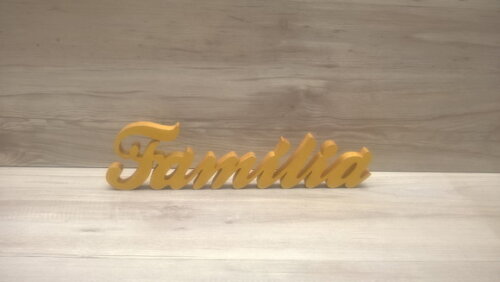 Palavra decorativa em mdf Família- Linha Clássico