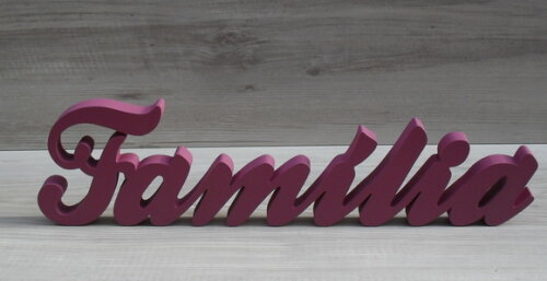 Palavra decorativa em mdf Família- Linha Clássico