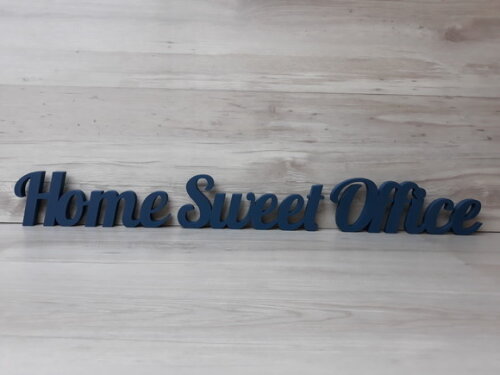 Palavra decorativa em mdf Home Sweet Office