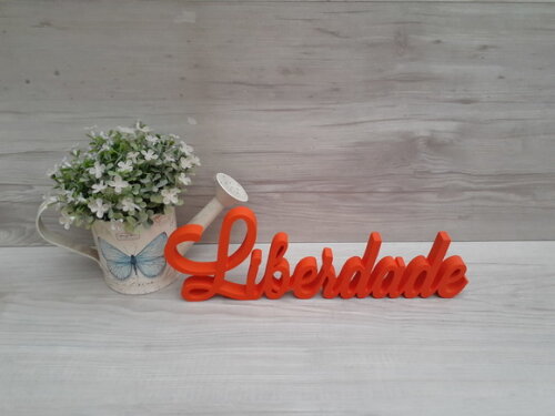 Palavra decorativa em mdf Liberdade - Mod LS