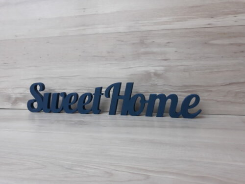 Palavra decorativa em mdf Sweet Home