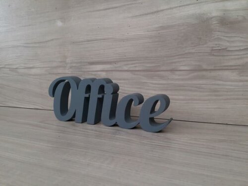 Palavra decorativa em mdf Office - Tamanho P