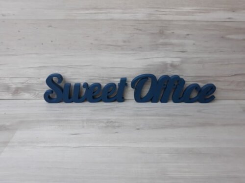Palavra decorativa em mdf Sweet Office