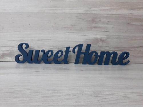 Palavra decorativa em mdf Sweet Home