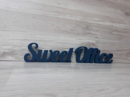 Palavra decorativa em mdf Sweet Office