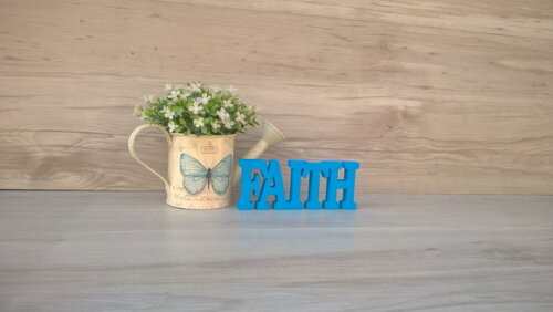 Palavra decorativa FAITH - linha BK
