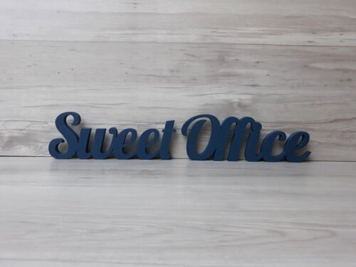 Palavra decorativa em mdf Sweet Office