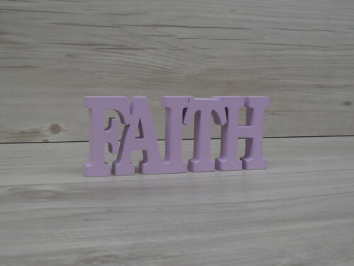Palavra decorativa FAITH - linha BK