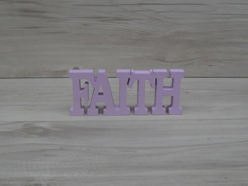 Palavra decorativa FAITH - linha BK