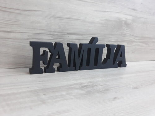 Palavra decorativa FAMÍLIA - linha BK G